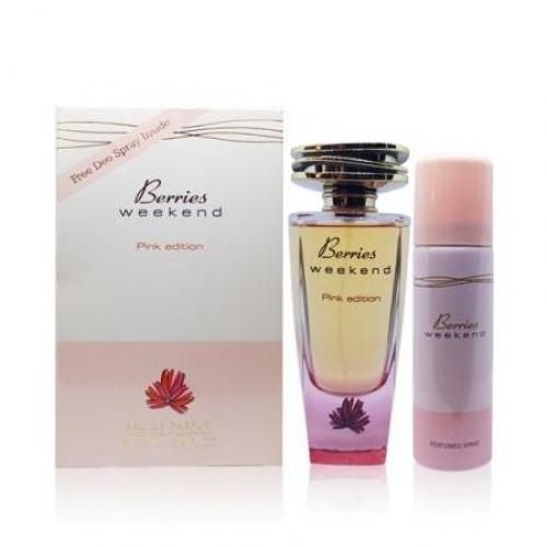 Berries Weekend Pink Edition EDP for Women – 100ml with free Deo  By Fragrance World