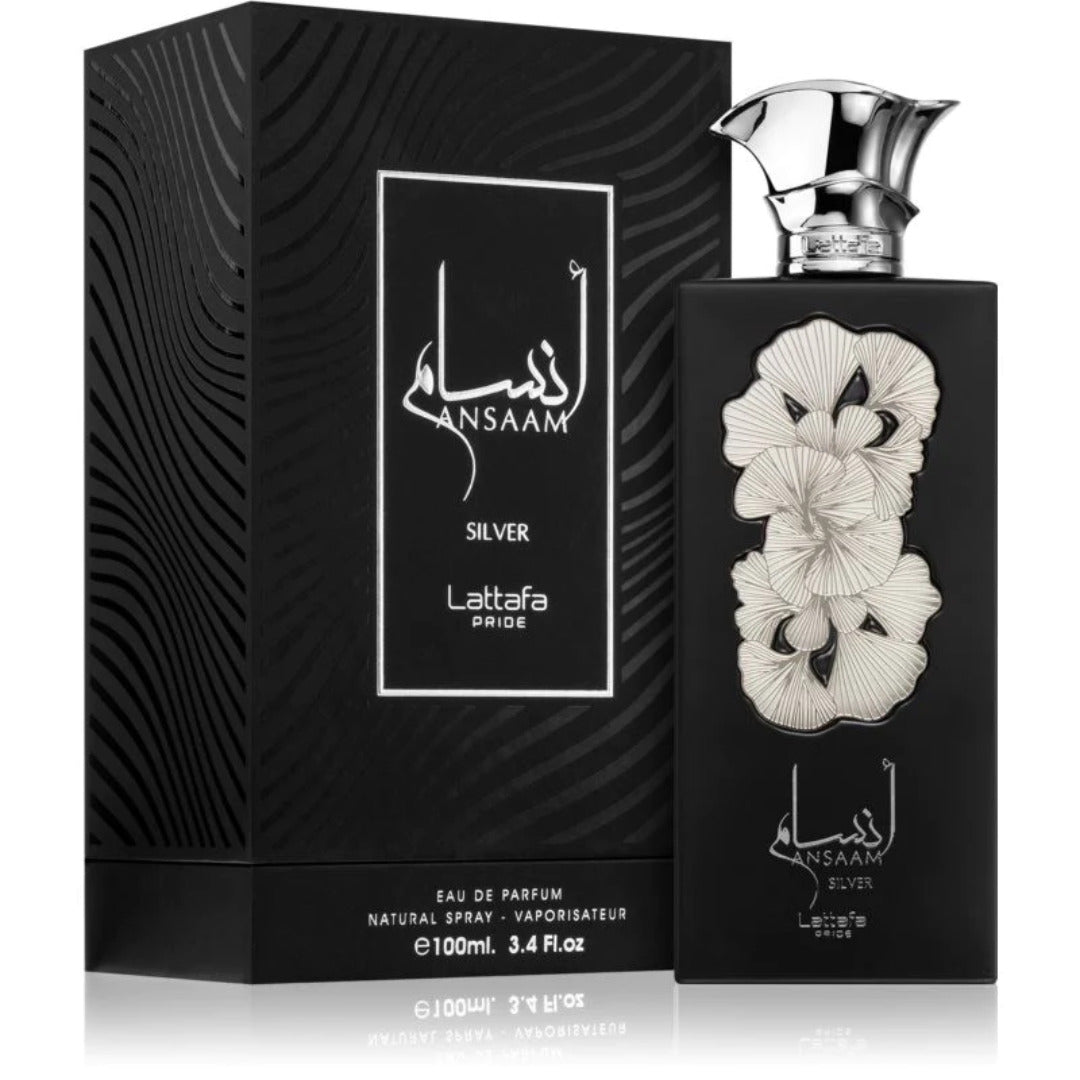 Ansaam Silver EDP -Eau De Parfum 100 ML (3.4 Oz) I By Lattafa Pride